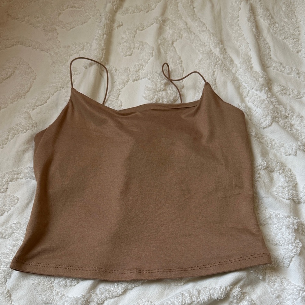 Gaze Tan Crop Top